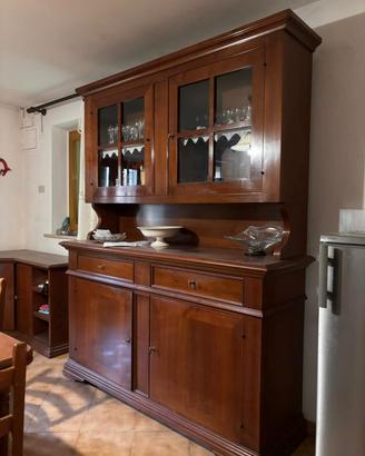 mobile legno, sala cucina divisibile 
