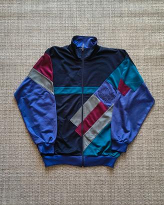 Giacca Tuta Adidas Vintage 80s 90s Colorblock XL