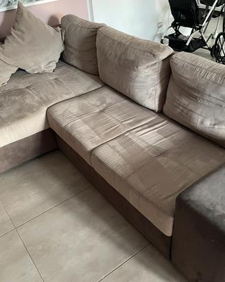 Divano letto con sceslong