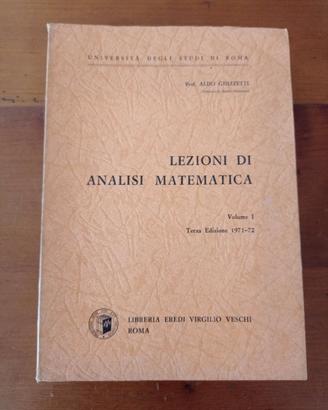 Lezioni di Analisi matematica 1 - Ghizzetti (1971)