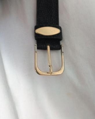 Cintura in similpelle nera