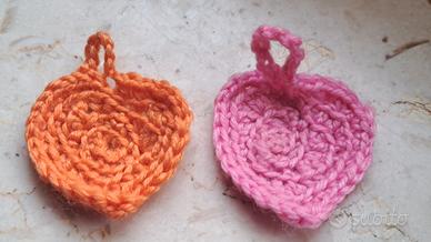 set decorazioni lavorate a mano ad uncinetto 