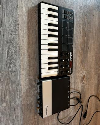 Kit produzione musica AKAI MPK Mini Steinberg UR12