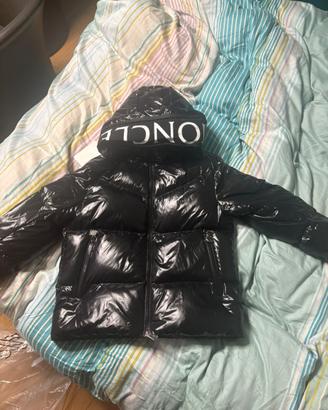 Moncler Piumino Nero Lucido con capuccio-Originale