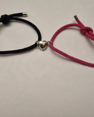Bracciale cuoricini magnetici