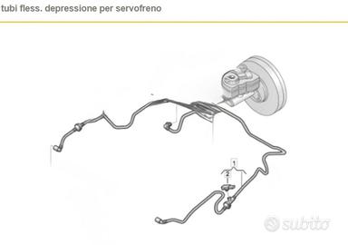 tubo flessibile depressione servofreno Skoda  Audi