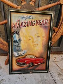 quadro insegna orologio vintage