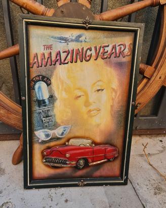 quadro insegna orologio vintage