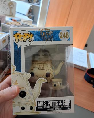 Funko pop la bella e la bestia mrs potts e chip 