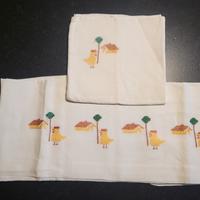 lenzuolini e federa per lettino bambino