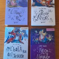 4 LIBRI Classici Giunti NUOVI