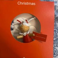 decorazione natalizia angioletto in legno,