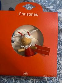 decorazione natalizia angioletto in legno,