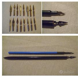 2 Penne Stilografiche + Punte - Vintage