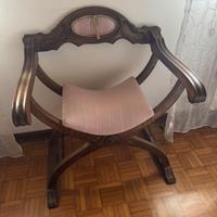 Sedia savonarola vintage
