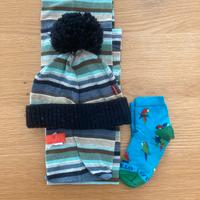 Set cappellino+ sciarpa+ calzine Gallo Bimbo