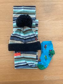 Set cappellino+ sciarpa+ calzine Gallo Bimbo