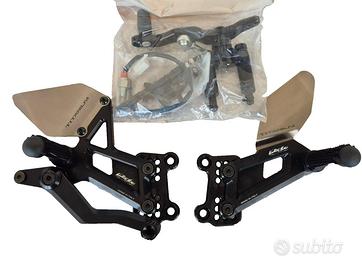PEDANE ARRETRATE VALTERMOTO YAMAHA R6 R1 HONDA CBR