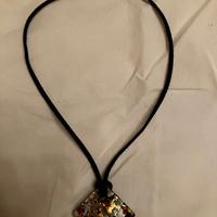 Collana con ciondolo vetro Murano