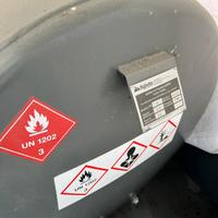 Cisterna - serbatoio 990 L per gasolio 120x200 cm