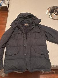 Giaccone in lana con interno in vera piuma