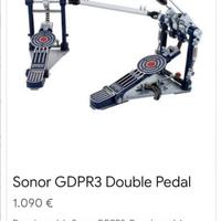 Doppio pedale per batteria