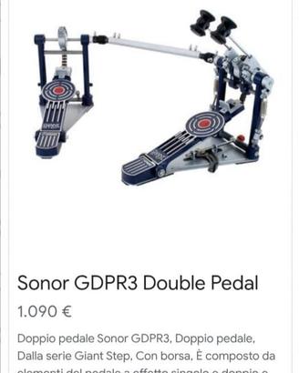 Doppio pedale per batteria