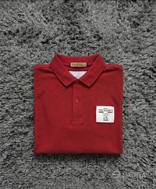 Polo Trussardi Junior Rossa/Bordeaux Manica Lunga