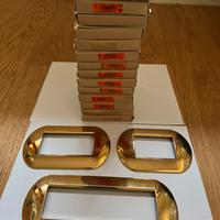 Placche tonde oro living light con 3,4 e 7 moduli