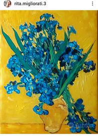 vaso con iris van gogh