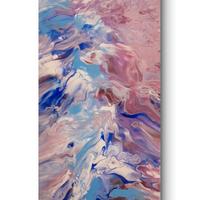 Quadro astratto 30x60cm Fluid Art n. 12