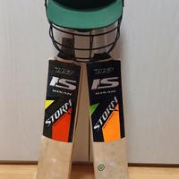 Set Cricket: 2 Mazze Ihsan Storm + Casco Protettiv