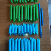Bigodini a spirale ricci 40 pezzi (30cm & 55cm)