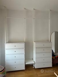Armadio a vista-cabina armadio mod. Elvarli Ikea