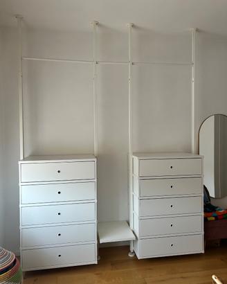Armadio a vista-cabina armadio mod. Elvarli Ikea