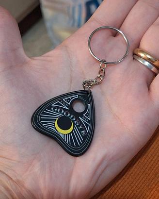 Portachiavi Planchette Ouija con scritta "Goodbye"