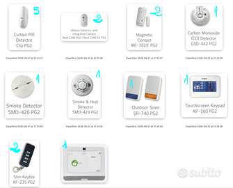 Kit allarme Alarm.com Visonic PowerG completo