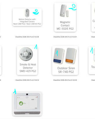 Kit allarme Alarm.com Visonic PowerG completo