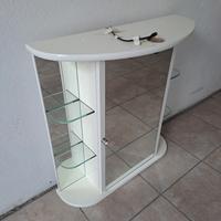 Mobile Bagno pensile con Specchio e Ripiani 