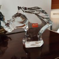 testa di cavallo in cristallo Bacara' 