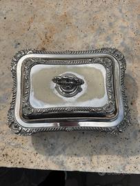 Piatto da portata  fine ottocento silverplate
