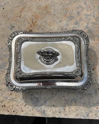 Piatto da portata  fine ottocento silverplate