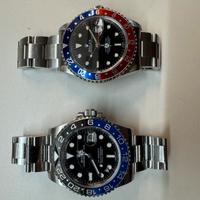 Rolex gmt 16700 e rolex batman 116710blnr