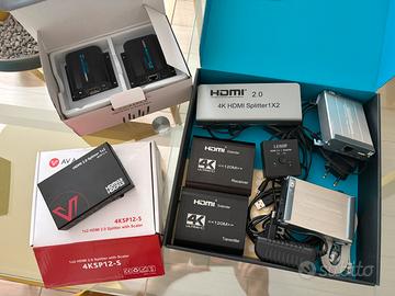 Lotto HDMI: 3 extender, splitter 4k e switch