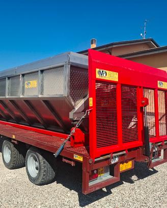carrello  agricolo con vasca acciaio inox 