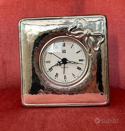 Orologio/sveglia in argento