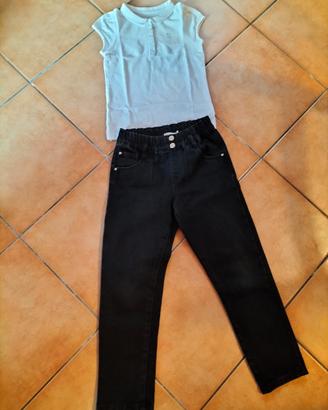 completo bambina 8-9 anni Benetton Paper bag 