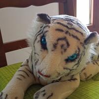 peluche tigre bianca 