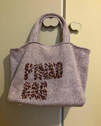 Borsa Pinko Bag originale in lana con paillettes
