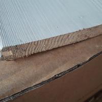 Perline legno abete tavole laccate bianco